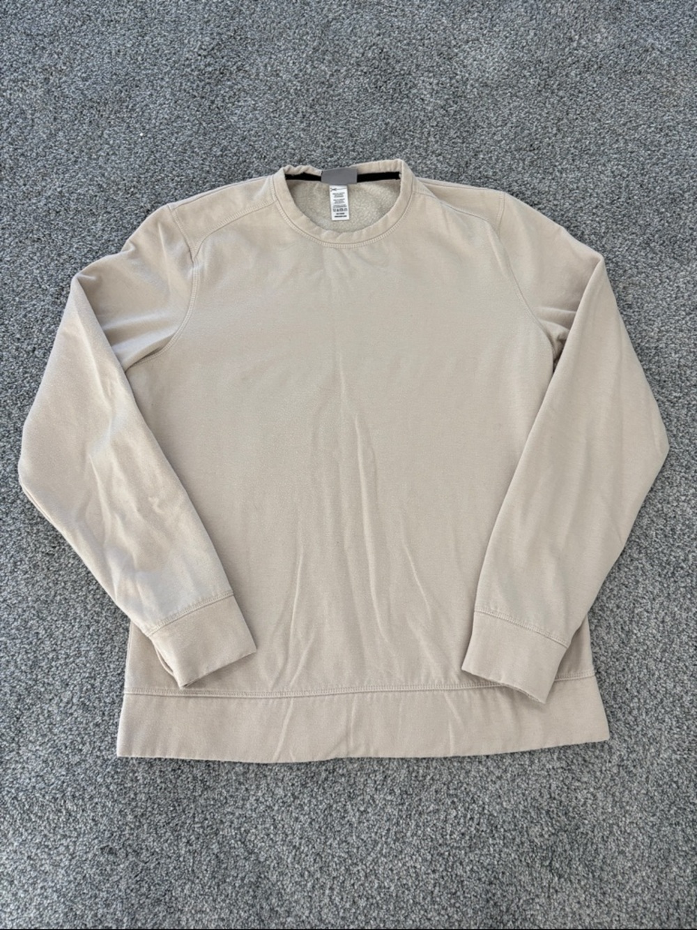 Men’s Beige Pullover Crew